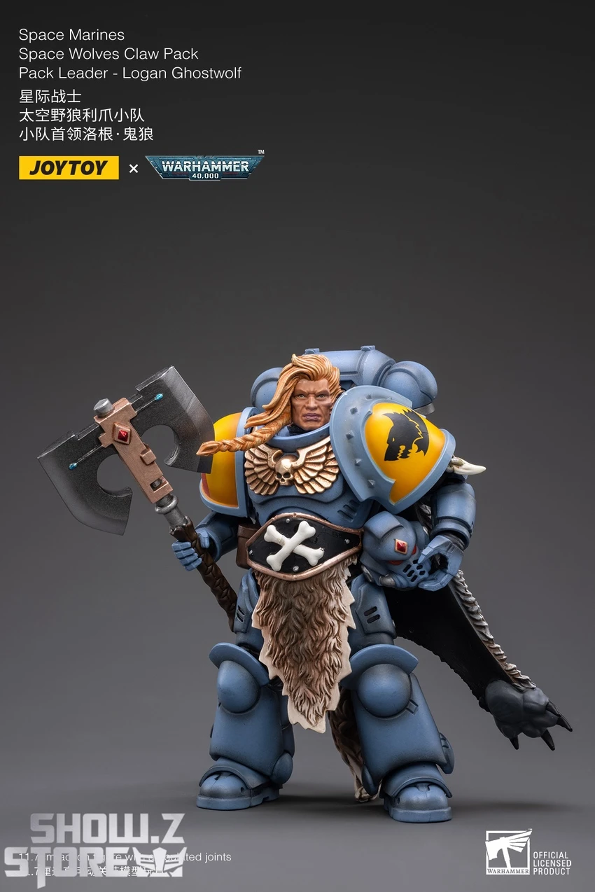 JoyToy Source 1/18 Warhammer 40K Space Wolves Claw Pack Leader-Logan Ghostwolf 4 JoyToy Source 1/18 Warhammer 40K Space Wolves Claw Pack Leader-Logan Ghostwolf - Image 4