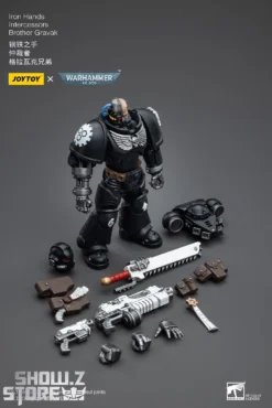 JoyToy Source 1/18 Warhammer 40K Iron Hands Intercessors Brother Gravak -Model handmade 0e8f82878e