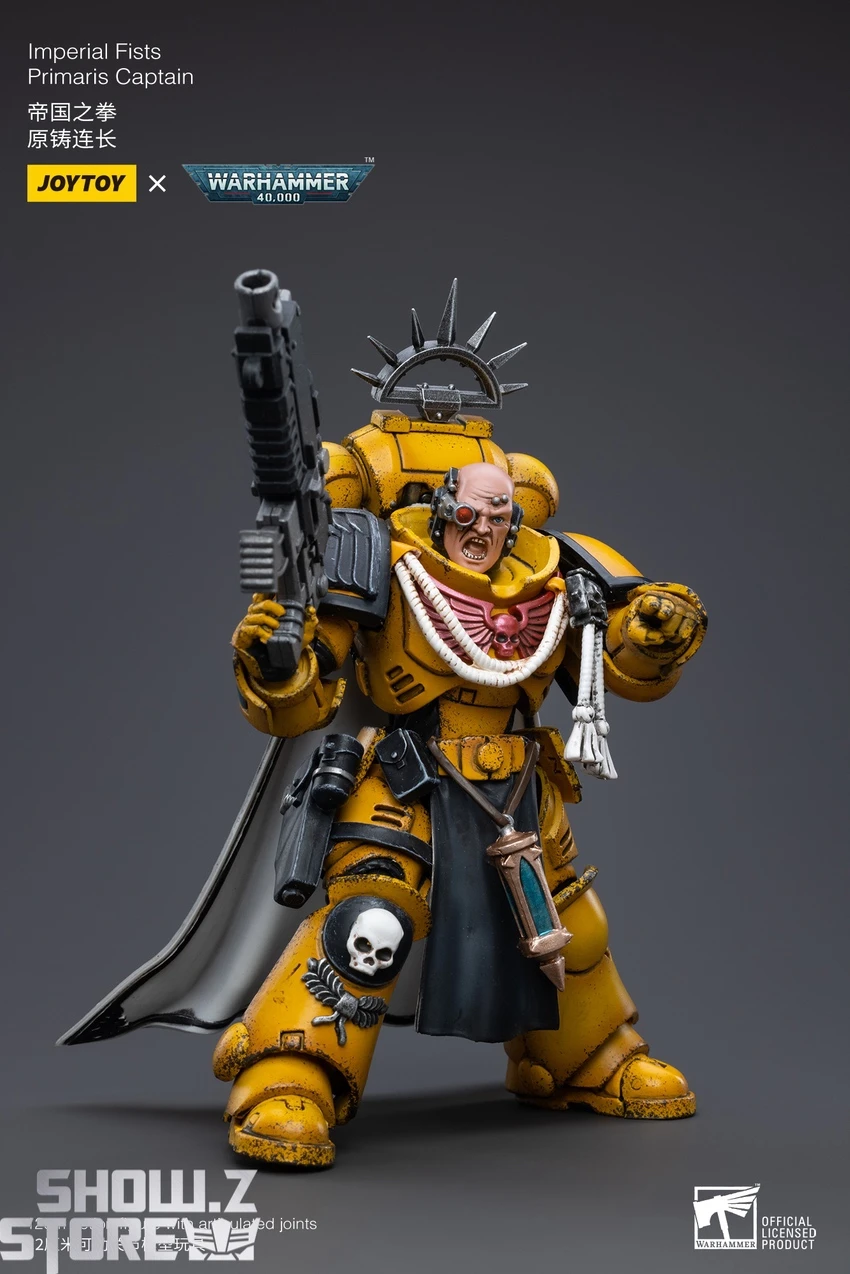 JoyToy Source 1/18 Warhammer 40K Imperial Fists Primaris Captain 7 JoyToy Source 1/18 Warhammer 40K Imperial Fists Primaris Captain - Image 7