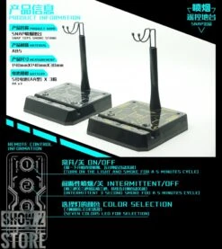 SNAP Remote Smoke Display Stand W/ LED Silver Version -Model handmade 39bc3e4d5e