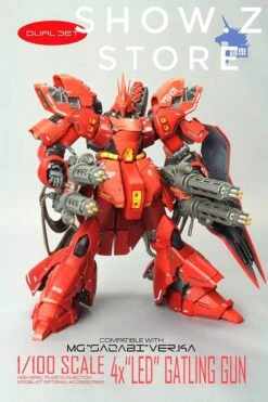 Zhile ZL MG 1/100 4X Sazabi MSN-04 Gatling Gun Add On Kit W/ LED -Model handmade 40dec9dada