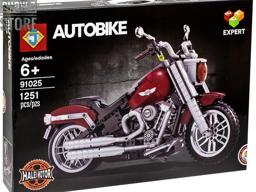 Lepin/Jack 91025 Harley-Davidson Motorcycle Fat Boy 2 Lepin/Jack 91025 Harley-Davidson Motorcycle Fat Boy - Image 2