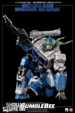 ThreeZero & Hasbro 3Z0160-EX 3Z04121W0 DLX Shattered Glass Soundwave & Ravage W/ LED -Model handmade 47937b1727