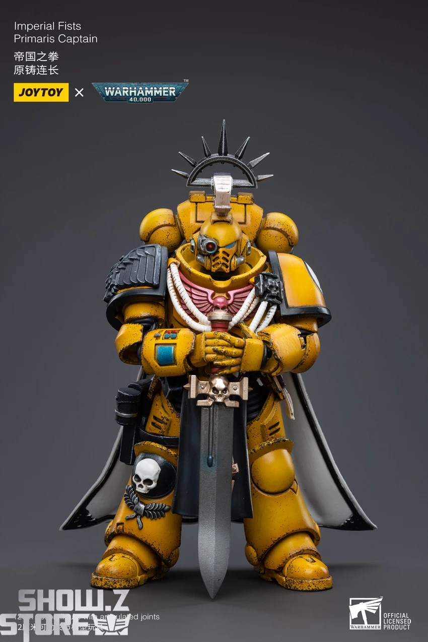 JoyToy Source 1/18 Warhammer 40K Imperial Fists Primaris Captain 5 JoyToy Source 1/18 Warhammer 40K Imperial Fists Primaris Captain - Image 5