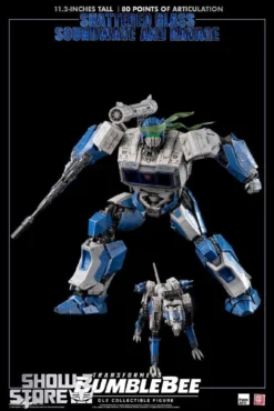 ThreeZero & Hasbro 3Z0160-EX 3Z04121W0 DLX Shattered Glass Soundwave & Ravage W/ LED -Model handmade 5323f75915