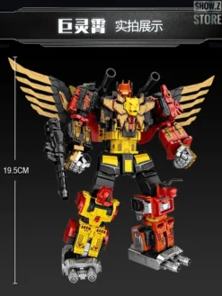 WeiJiang Wei Jiang WJ Complete Set Of 5 Sky Soarer Rampage Oversized Combination Mode POTP Feral Rex Predaking -Model handmade 56378d9559