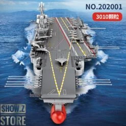 Sembo Block 202001 1/350 PLA Navy Shandong Military Aircraft Battleship -Model handmade 6eb143da88