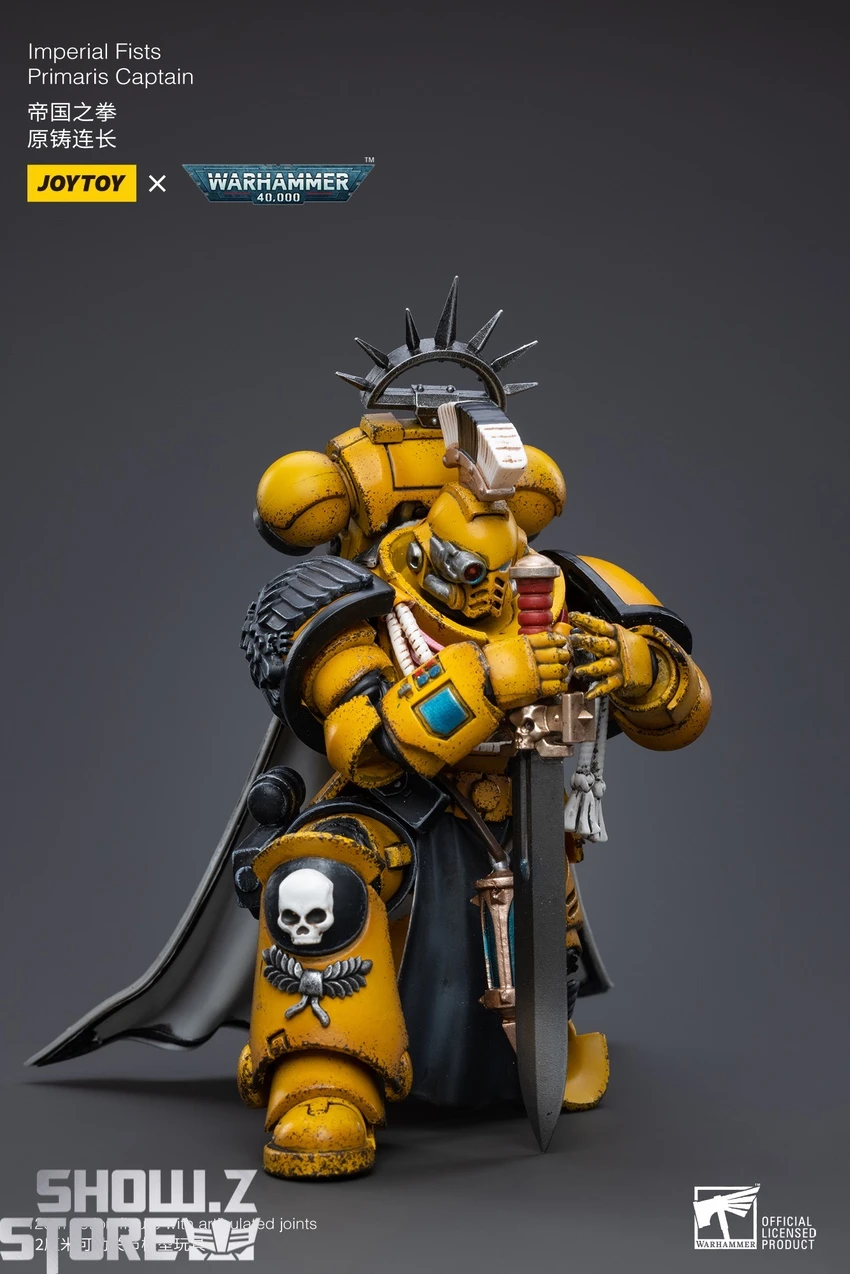 JoyToy Source 1/18 Warhammer 40K Imperial Fists Primaris Captain 4 JoyToy Source 1/18 Warhammer 40K Imperial Fists Primaris Captain - Image 4