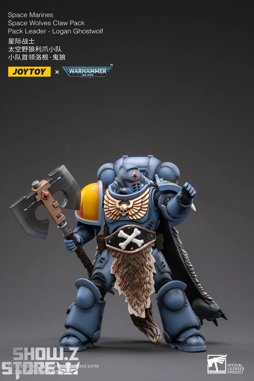 JoyToy Source 1/18 Warhammer 40K Space Wolves Claw Pack Leader-Logan Ghostwolf 6 JoyToy Source 1/18 Warhammer 40K Space Wolves Claw Pack Leader-Logan Ghostwolf - Image 6