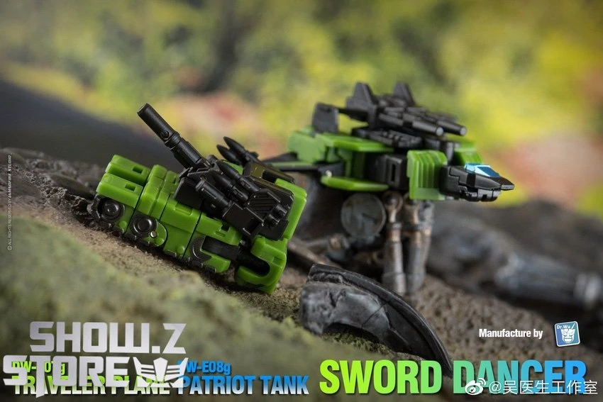 Dr.Wu Sword Dancer Slamdance DW-E07G Traveler Plane Raindance & DW-E08G Patriot Tank Grandslam Set Of 2 Green Version 5 Dr.Wu Sword Dancer Slamdance DW-E07G Traveler Plane Raindance & DW-E08G Patriot Tank Grandslam Set Of 2 Green Version - Image 5