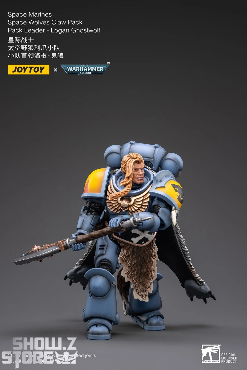 JoyToy Source 1/18 Warhammer 40K Space Wolves Claw Pack Leader-Logan Ghostwolf 3 JoyToy Source 1/18 Warhammer 40K Space Wolves Claw Pack Leader-Logan Ghostwolf - Image 3