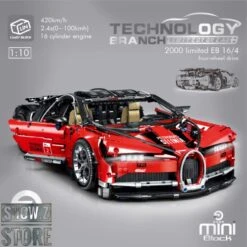 Lin07 Block 008 1/10 Bugatti Chiron Red Version -Model handmade b720056054
