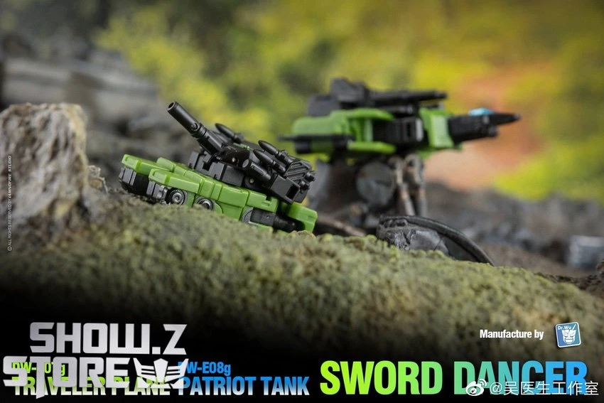 Dr.Wu Sword Dancer Slamdance DW-E07G Traveler Plane Raindance & DW-E08G Patriot Tank Grandslam Set Of 2 Green Version 7 Dr.Wu Sword Dancer Slamdance DW-E07G Traveler Plane Raindance & DW-E08G Patriot Tank Grandslam Set Of 2 Green Version - Image 7