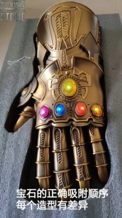HCMY 1:1 The Infinity Gauntlet Wearable W/ Removable LED Infinity Stones 16 HCMY 1:1 The Infinity Gauntlet Wearable W/ Removable LED Infinity Stones -Model handmade c060212e4c