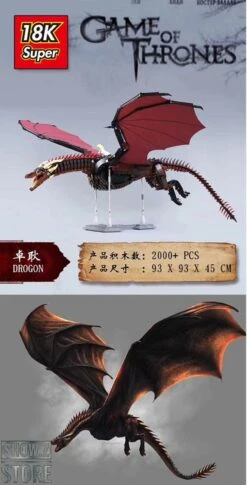 Super 18K MOC Drogon Game Of Thrones 8 Super 18K MOC Drogon Game Of Thrones -Model handmade c7e1b62069