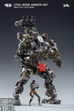 JoyToy Source 1/25 H07 Steel Bone Attack Mecha Jungle Camouflage W/ Pilot -Model handmade d59ec59380
