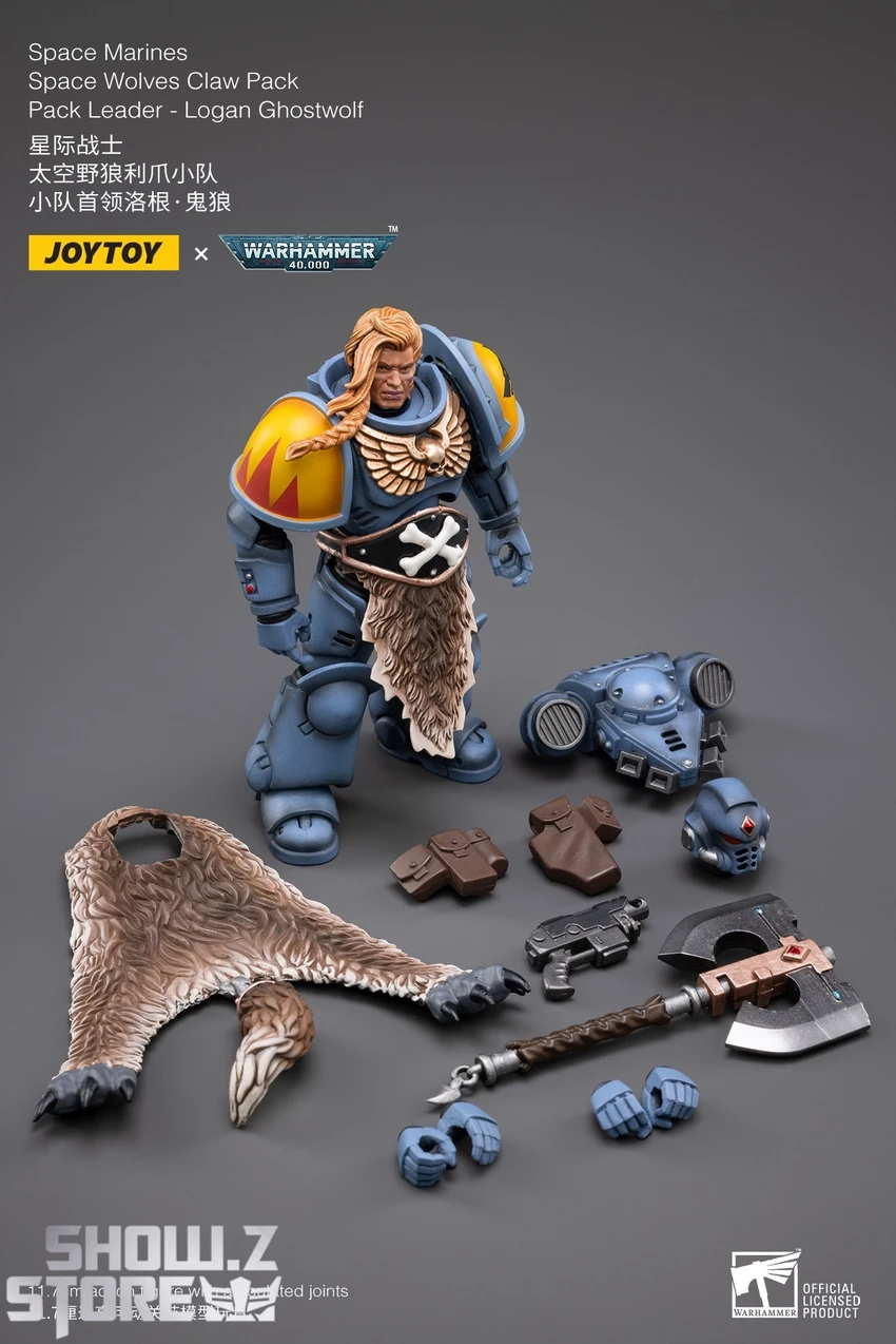 JoyToy Source 1/18 Warhammer 40K Space Wolves Claw Pack Leader-Logan Ghostwolf 8 JoyToy Source 1/18 Warhammer 40K Space Wolves Claw Pack Leader-Logan Ghostwolf - Image 8
