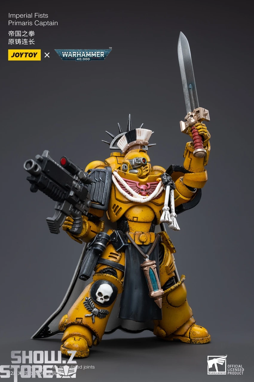 JoyToy Source 1/18 Warhammer 40K Imperial Fists Primaris Captain 6 JoyToy Source 1/18 Warhammer 40K Imperial Fists Primaris Captain - Image 6