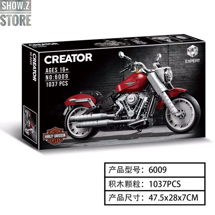 Lepin/Jack 91025 Harley-Davidson Motorcycle Fat Boy 8 Lepin/Jack 91025 Harley-Davidson Motorcycle Fat Boy - Image 8