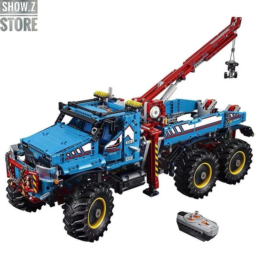 Lepin 20056 6×6 All Terrain RC Tow Truck 5 Lepin 20056 6×6 All Terrain RC Tow Truck - Image 5